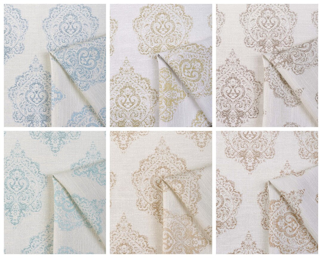 7 Colors. Floral Damask Roman Shades. Custom Window Blinds for Living