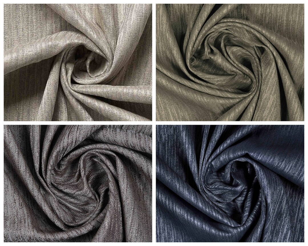Faux Silk Fabric by the Yard. 4 Colors. Multipurpose Usage for Home