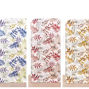 4 Colors. Nature/ Floral/ Ferns Print Curtains. Botanical Window Drapes Perfect for Country Farmhouse Home, Dining, Kitchen, Bedroom, Living