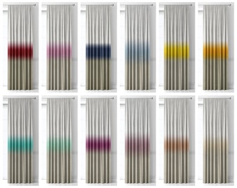 Ombre Curtains. 11 Colors. Blackout Lining Option. Custom Pinch Pleat Drapes for Living, Bedroom, Dining, Nursery. Blackout Lining Option.