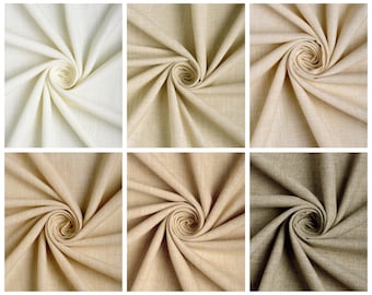 6 Neutral Colors. Textured Curtains. 4 Pleat Styles. Blackout Lining Option. Custom Drapes for Living Room, Office, Dining, Bedroom & Study.