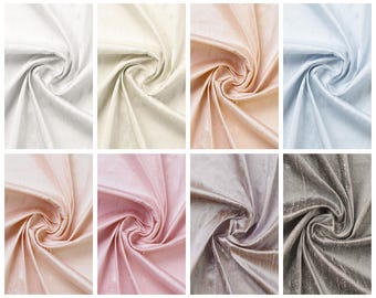 8 Colors. Pure Dupioni Silk Roman Shades. Custom Window Blinds for Living Room, Bedroom, Dining, Office, Nursery. Blackout Lining Option.