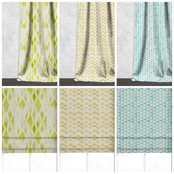 Custom Curtains 3 Patterns/7 Colors. Custom Window Drapes for - Etsy