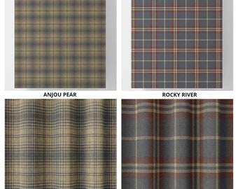 Checkered Plaid Curtains, 11 Options. Custom Window Drapes for Living, Bedroom, Nursery, Playroom, Kids Room & Kitchen. Blackout Option.
