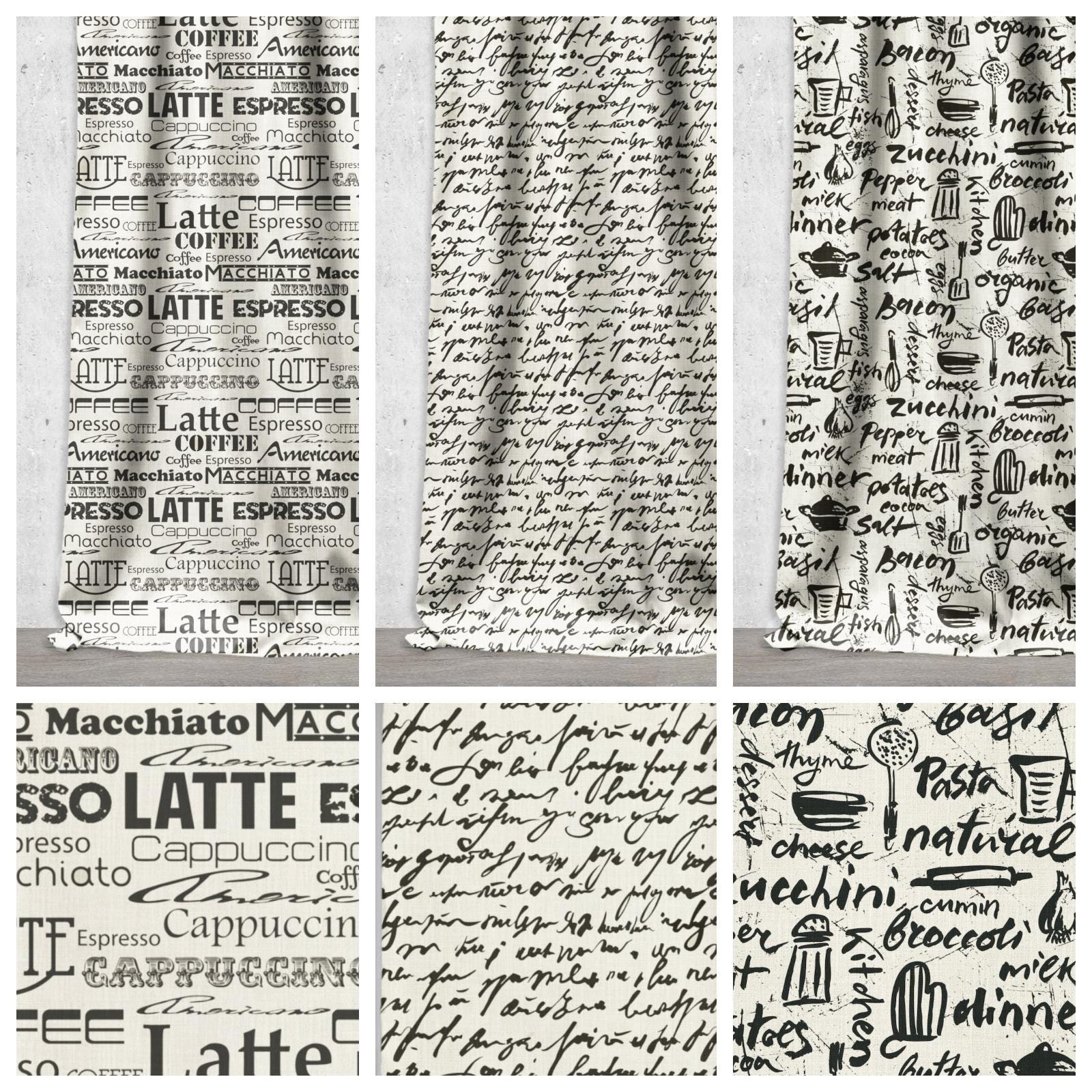 Mad Masquerade Wavy Words White - Janet Wecker-Frisch - PER QUARTER METRE Mad Masquerade Wavy Words White - Janet Wecker-Frisch - PER QUARTER METRE