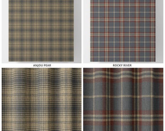 Checkered Plaid Curtains. 11 Options. Custom Pinch Pleat Window Drapes for Living, Bedroom, Nursery, Playroom, Kids Room, Study, Kitchen.