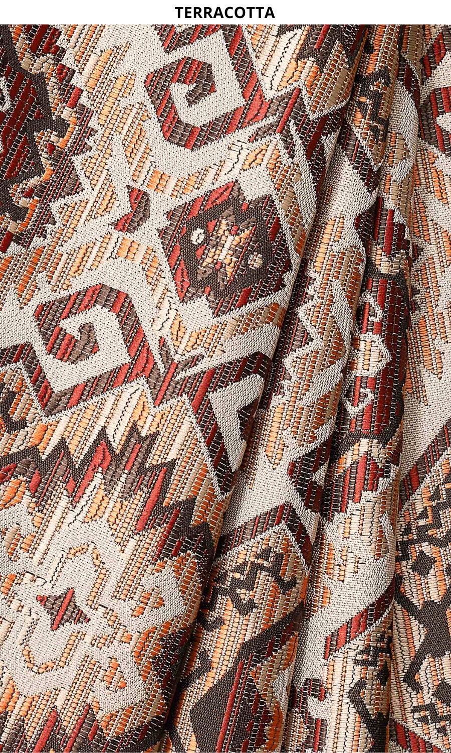 Avig Cloth Jacquard Woven Patterned Fabric by the Yard. 4 Colors. Multipurpose Use ...