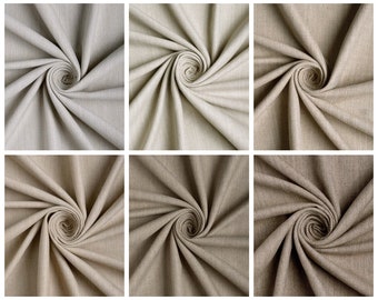 6 Colors, Herringbone Textured Curtains, 4 Pleat Styles, Blackout Lining Option. Custom Drapes for Living Room, Bedroom, Kitchen & Dining.