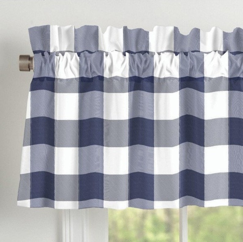 Custom Pole Mounted Rod Pocket Window Valance. Choose Any Fabric From ...