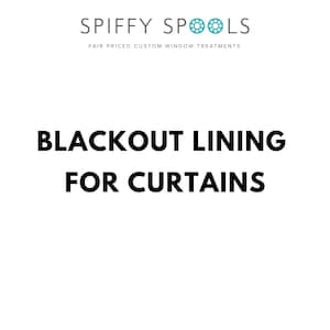 Blackout Lining for Curtains for Light & Sound Insulation