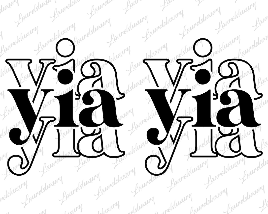 Yia Yia Svg, Digital Downloads, Stacked Svg, Family Svg, Mother's Day Svg, Retro Font Svg