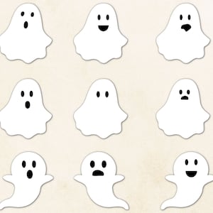 Cute Ghost Svg Bundle, Digital Download, Halloween Svg, Ghosts Svg, Boo Svg, Silhouette, Ghost Svg, Cricut, Ghost Face Svg, Svg Cut File