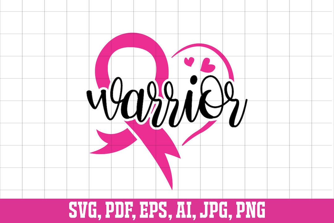 Cancer Warrior, Breast Cancer Svg, Cancer Awareness Svg, Cancer Warrior