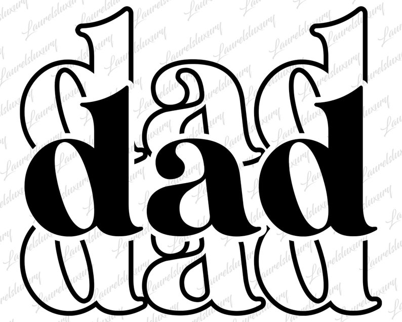 Dad Svg Digital Downloads Stacked Svg Dad Life Svg - Etsy
