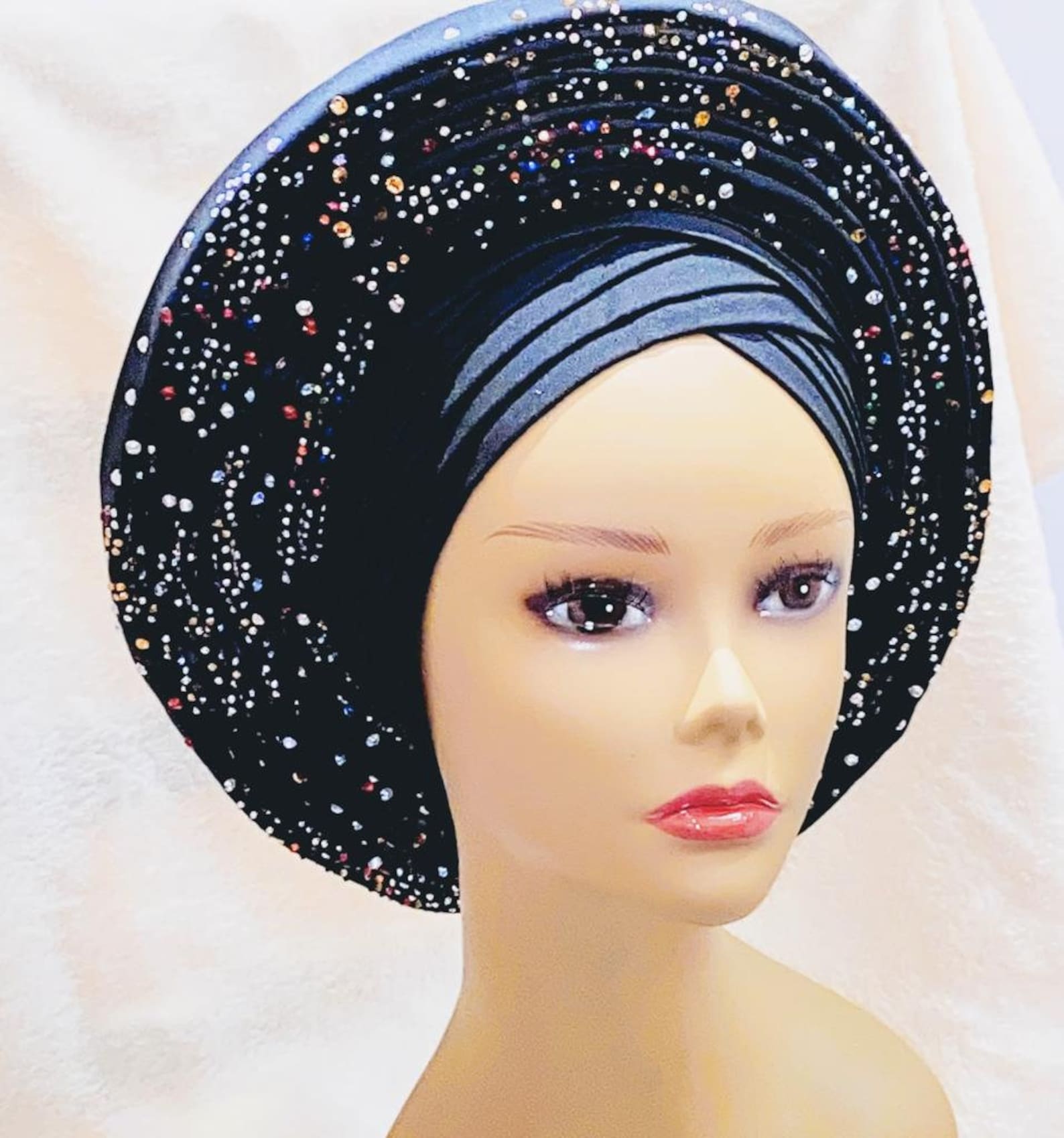 African Auto Gele Head Tie Frenzy Fashion Nigerian HeadWrap Etsy