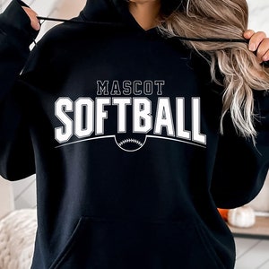 Mascote de softball Svg, Softball Svg, download digital, Varsity Letter Svg, Cricut, Softball Team Svg, Arc svg, Sports Svg, Svg Cut File