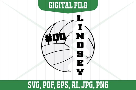 Volleyball Svg, Digital Printing, Silhouette Svg, Volleyball Svg, Jpg, Png, Pdf, Cricut Svg, Sport Svg, Volleyball Split Png, Name Frame Svg