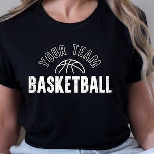 Basketball Svg, Distressed Svg, Digital Download, Your Team Svg, Custom Basketball Svg, Cricut, Numbers Svg, Sports Svg, Svg Cut File