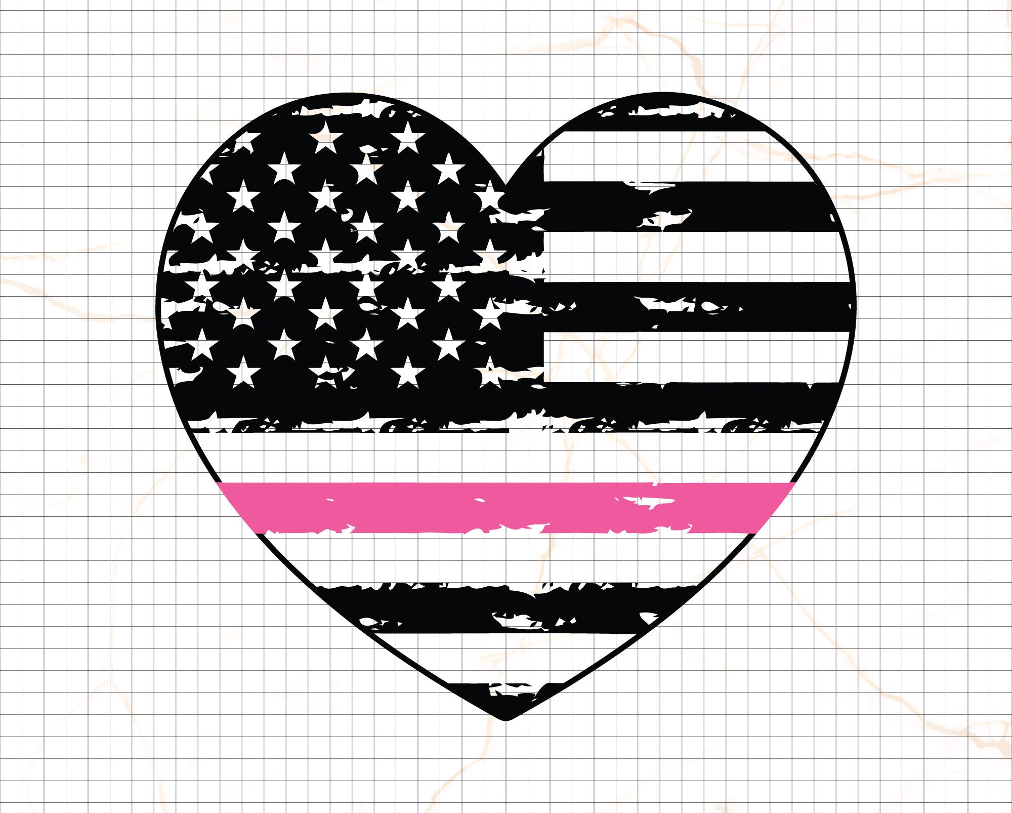 American Flag Svg Distressed Flag Svg Heart Flag Svg 4th of - Etsy