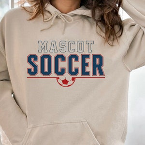Soccer Mascot Svg, Soccer Svg, Digital Download, Varsity Letter Svg, Soccer Team Svg, Cricut, Game Day Svg, Sports Svg, Svg Cut File