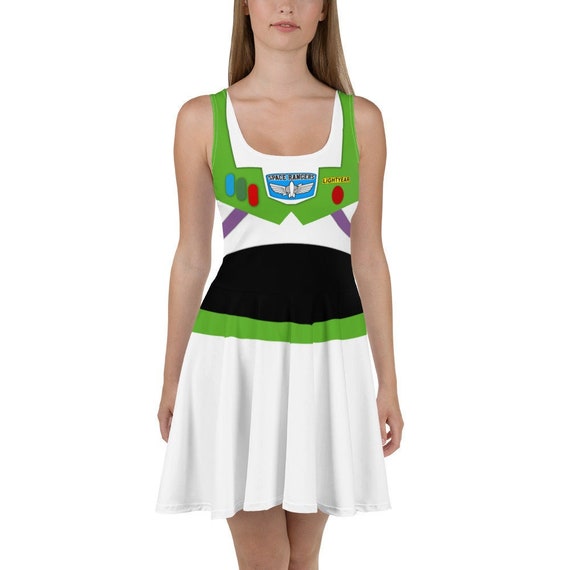 Womens Buzz Lightyear Halloween Costume Set Rave Outfit ...