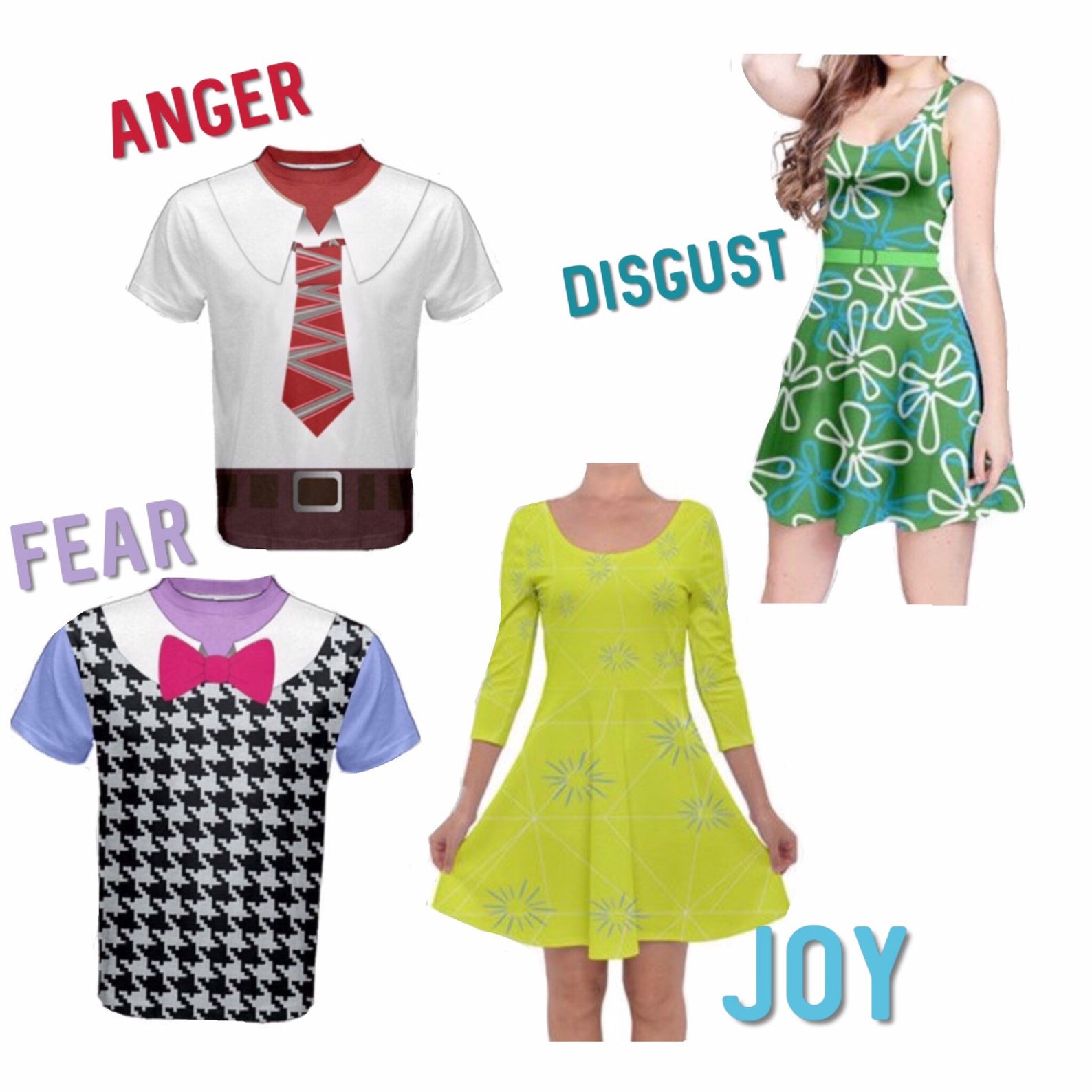 Adult Inside Out Joy Dress Joy Outfit Disney Birthday Etsy
