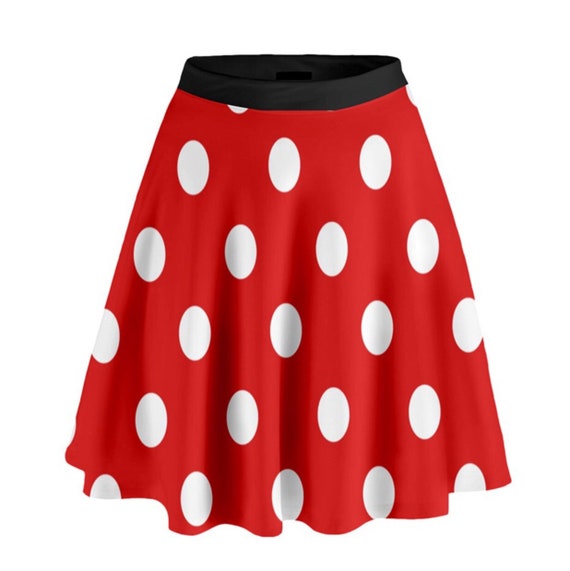 Jupe minnie mouse femme jupe a pois deguisement minnie jupe a pois Etsy France