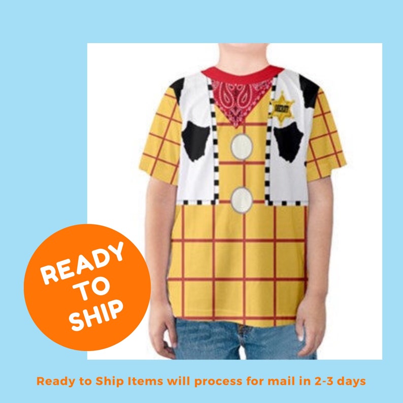 Kid Toy Story Woody Costume Tshirt Toddler Woody Costume | Etsy