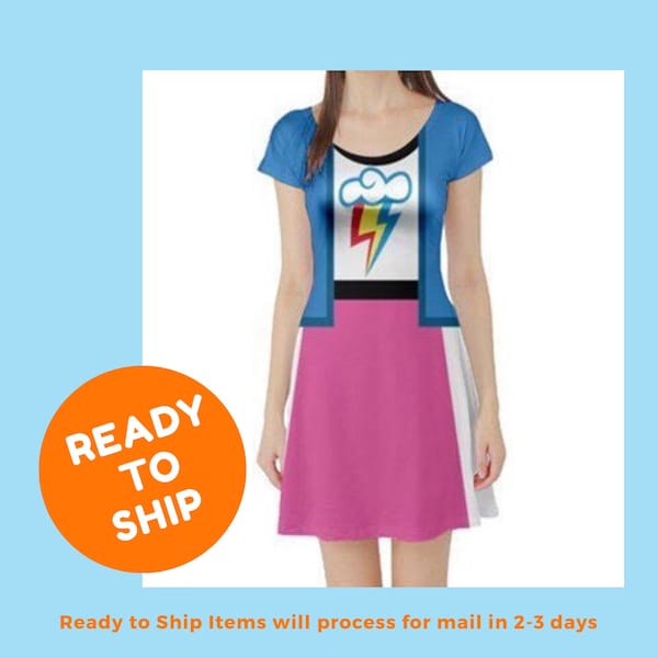 Rainbow Dash Dress - Equestria Girls Costume - MLP Costume - My Little Pony Costume - Rainbow Dash costume