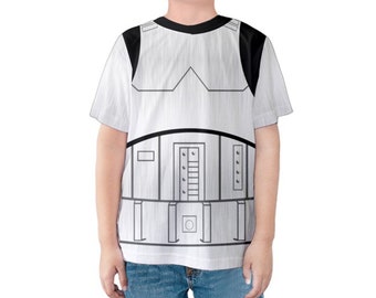 Kids  stormtrooper T-Shirt - star wars - Disney Birthday Costume - stormtrooper Shirt - Star wars costume - Star Wars Resistance