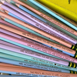 Back To School Pencils, Personalized #2 Pencils, Engraved Pencils, Custom Name Pencils, Teacher Gifts, Teacher Appreciation, Custom Pencils