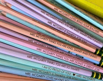 Back To School Pencils, Personalized #2 Pencils, Engraved Pencils, Custom Name Pencils, Teacher Gifts, Teacher Appreciation, Custom Pencils