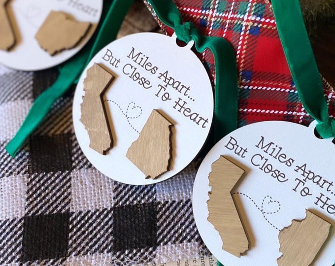 Miles Apart Family + Friend Ornament