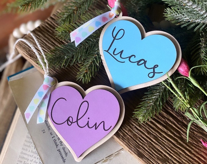 Valentines Basket Name Tags