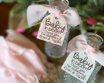 Baby In Bloom Favor Tags