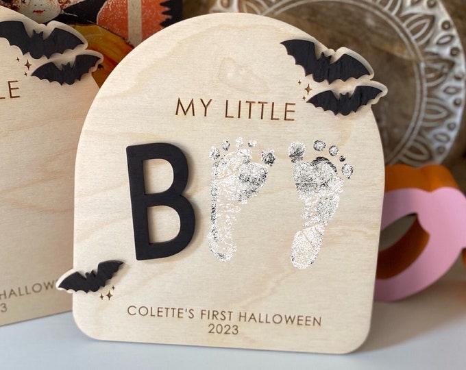 First Halloween Hand or Foot Print Display