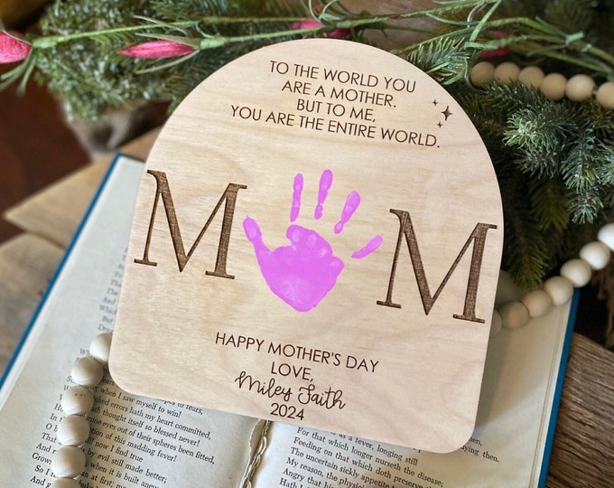 Mothers Day DIY Handprint Sign