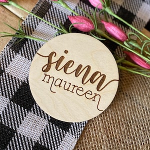 Wood Baby Name Sign, Birth Announcement Sign, Baby Name Announcement, Personalized Baby Gift, Baby Shower Gift, Hospital Announcement