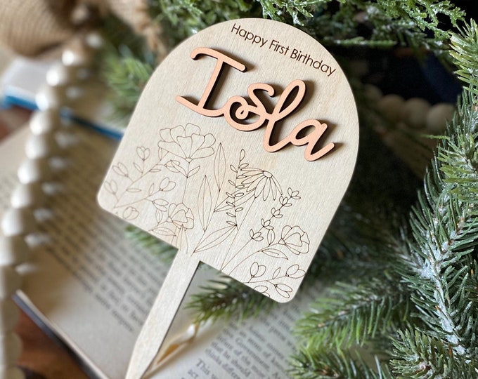 Wildflower Cake Topper