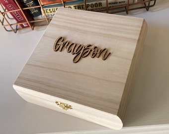 Engraved Wood Box