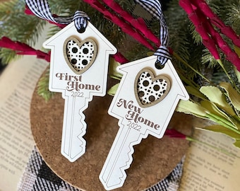 New Home Ornament, First Home Gift, First Christmas Home, Gift for Couple, Gift from Realtor, Housewarming Gift, Closing Gift, Personalized