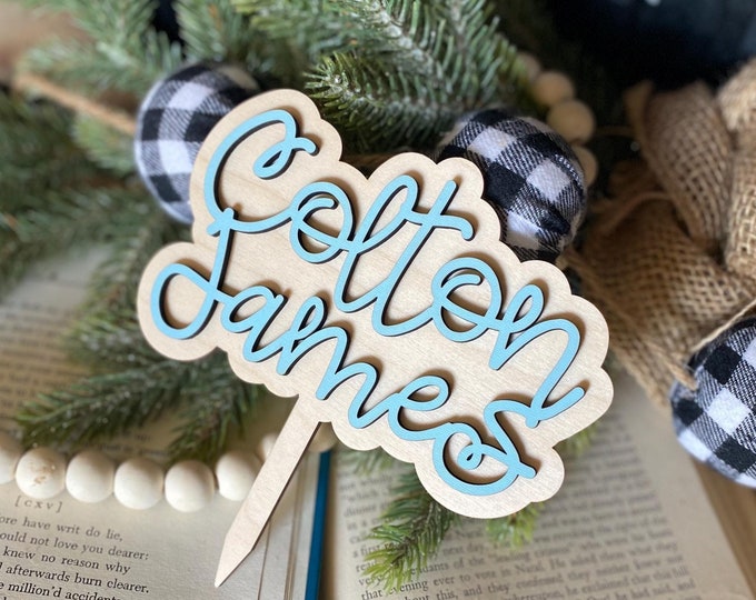 3D Name Cake Topper