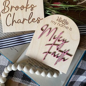 Birth Name Sign, Baby Name Sign, Name Announcement, Hello My Name Is Sign, Fresh 48 Sign, Name Announcement Sign, Birth Announcement