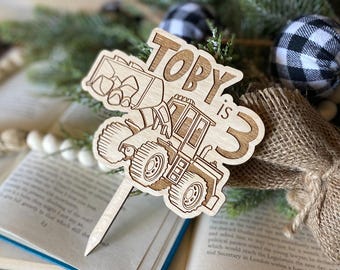 Construction Cake Topper