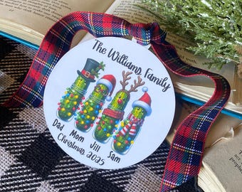 Dill Pickle Family Ornament