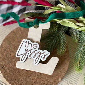 Initial Family Ornament, Mr and Mrs, Wedding Gift, Housewarming Ornament, Engagement Ornament, Gift for Couple, Gift For Her, Gift for Bride