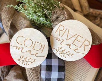 Wood Baby Name Sign