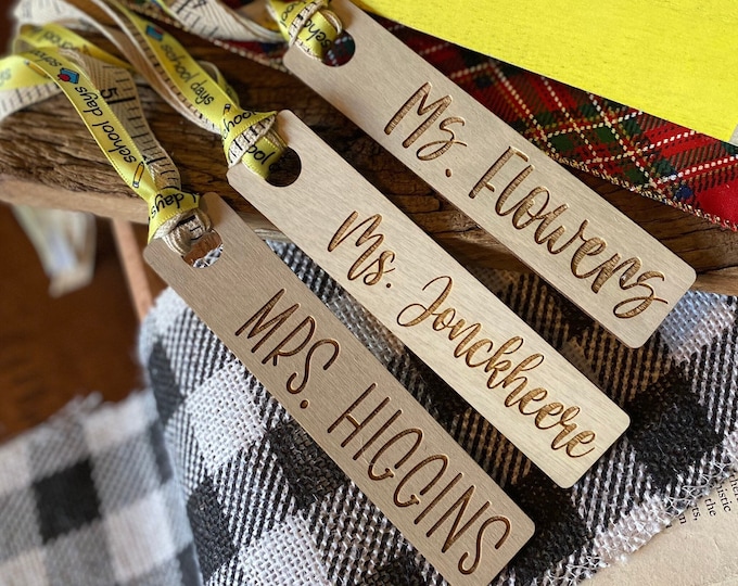 Teacher Bookmark + Gift Bag Tag