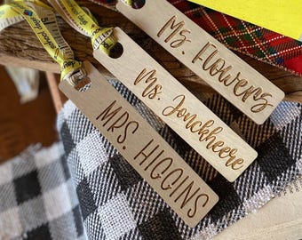 Teacher Bookmark + Gift Bag Tag
