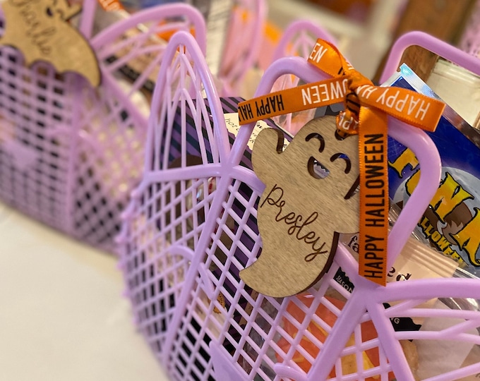 Trick or Treat Boo Basket Tags